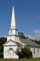 traditional New England church building